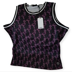 WeSC Neon Flame Basketball Tank Top